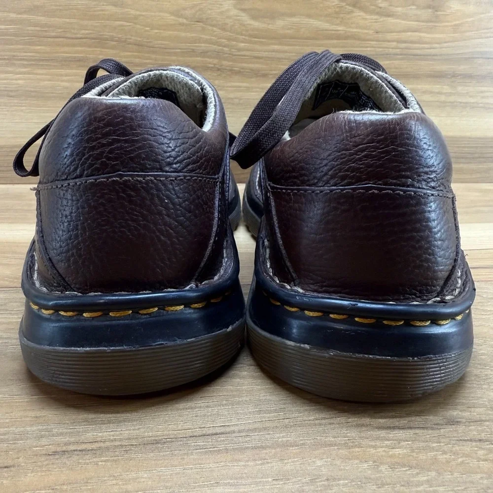 Dr Martens Brown Leather Oxfords Mens 8 Low Top Casual Shoes EU 41